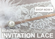 Beautiful lace that is perfect for making your own stunning DIY wedding invitations.