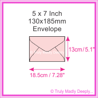 5x7 Envelopes (130x185mm)