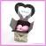 Our chair boxes can hold 5 of our foil wrapped chocolate hearts or 9 of our sugar coated almonds or 5 almonds and 1 chocolate heart (sold separately)