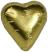 Close up of our Gold Foil Wrapped Chocolate Hearts