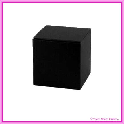 Bomboniere Box - 5cm Cube - Starblack Matte Black
