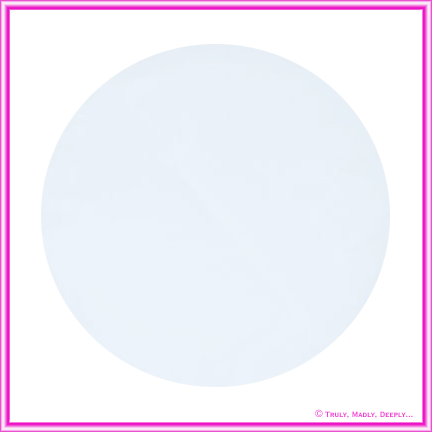 Tulle Circle Blue Organza Plain 10Pck