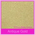Bomboniere Box - 5cm Cube - Crystal Perle Antique Gold (Metallic)