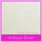 Crystal Perle Antique Silver 125gsm Metallic - 160x160mm Square Envelopes