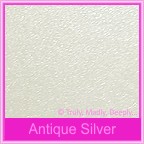 Bomboniere Box - 3 Chocolates - Crystal Perle Antique Silver (Metallic)