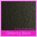 Wedding Cake Box - Crystal Perle Glittering Black (Metallic)