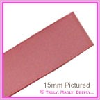 Double Sided Satin Ribbon 40mm - Dusty Pink - 25Mtr Roll