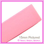 Double Sided Satin Ribbon 10mm - Pink - 25Mtr Roll