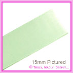 Double Sided Satin Ribbon 15mm - Soft Mint - 25Mtr Roll