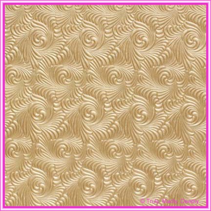 A4 Embossed Invitation Paper - Majestic Swirl Mink Pearl