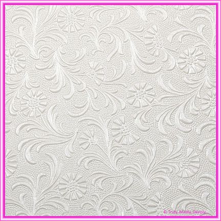 A4 Embossed Invitation Paper - Tuscany / Sunflower White Pearl