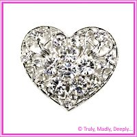 Diamante Brooch - Heart