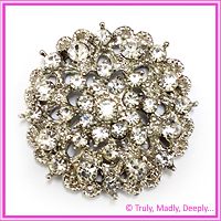 Diamante Brooch - Crown Small (38mm)