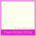 Metallic Pearl Bridal White 125gsm - 160x160mm Square Envelopes
