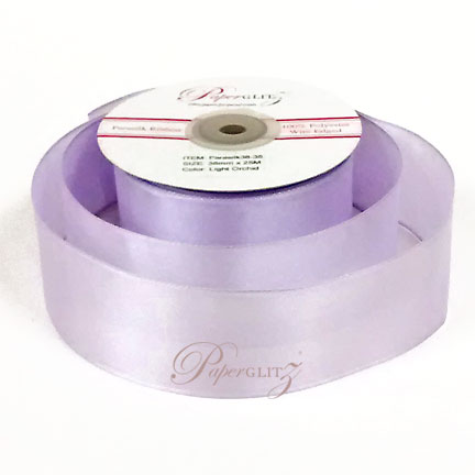 Parasilk 38mm Wired Edge Ribbon - Light Orchid - 25Mtr Roll