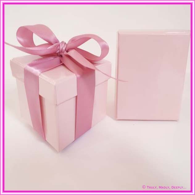 Bomboniere Boxes PINK 78x78x56mm - Pack of 4 