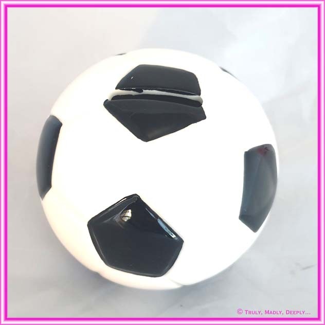 Bomboniere - Money Box Soccer Ball Black & White
