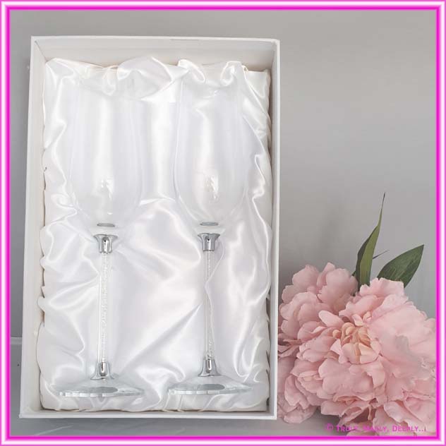 Wedding Goblet Set - Crystals