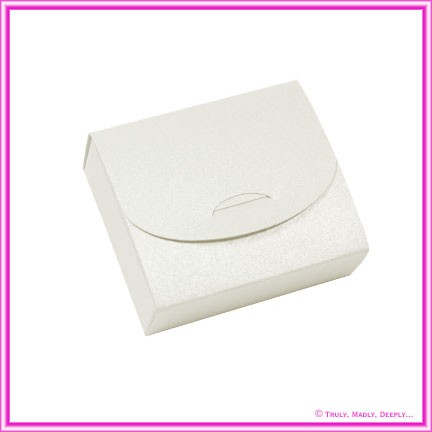 Bomboniere Purse Box - Crystal Perle Diamond White (Metallic)