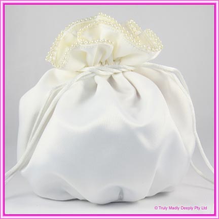 Wedding Bridal Bag - Ivory Pearl