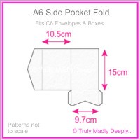 A6 Pocket Fold - Cottonesse Bright White 250gsm