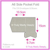A6 Pocket Fold - Cottonesse Warm Grey 250gsm