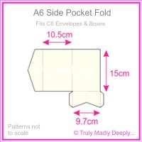 A6 Pocket Fold - Crystal Perle Metallic Arctic White