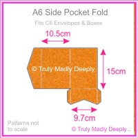 A6 Pocket Fold - Crystal Perle Metallic Copper
