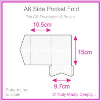 A6 Pocket Fold - Crystal Perle Metallic Diamond White