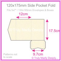 120x175mm Pocket Fold - Crystal Perle Metallic Sandstone