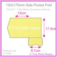 120x175mm Pocket Fold - Curious Metallics Lime