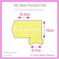 A6 Pocket Fold - Curious Metallics Lime
