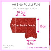 A6 Pocket Fold - Curious Metallics Red Lacquer