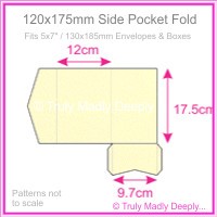 120x175mm Pocket Fold - Curious Metallics White Gold