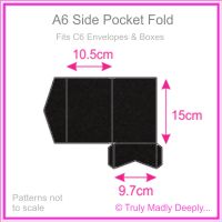 A6 Pocket Fold - Keaykolour Original Jet Black