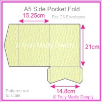 A5 Pocket Fold - Mohawk Via Felt Cream