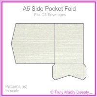 A5 Pocket Fold - Pearl Textures Collection Embossed Silk