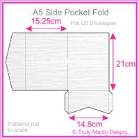 A5 Pocket Fold - Semi Gloss White Lumina