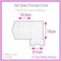 A6 Pocket Fold - Semi Gloss White Lumina