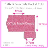 120x175mm Pocket Fold - Stardream Metallic Azalea