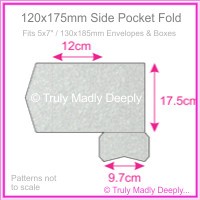 120x175mm Pocket Fold - Stardream Metallic Silver
