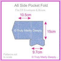 A6 Pocket Fold - Stardream Metallic Vista