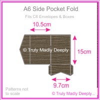 A6 Pocket Fold - Urban Brown Ripple