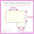 120x175mm Pocket Fold - Metallic Pearl Bridal White