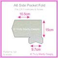 A6 Pocket Fold - Metallic Pearl Silver