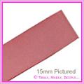 Double Sided Satin Ribbon 25mm - Dusty Pink - 25Mtr Roll