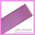 Double Sided Satin Ribbon 15mm - Lilac - 25Mtr Roll