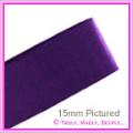 Double Sided Satin Ribbon 3mm - Purple - 50Mtr Roll