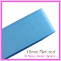 Double Sided Satin Ribbon 15mm - Teal - 25Mtr Roll