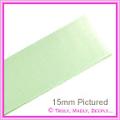 Double Sided Satin Ribbon 25mm - Soft Mint - 25Mtr Roll